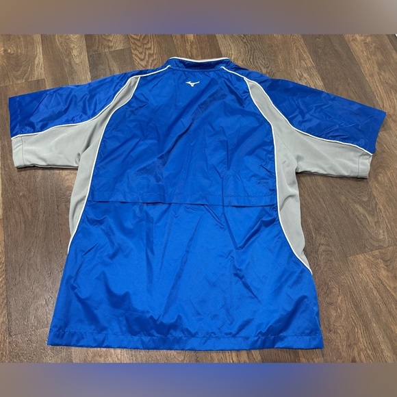 Mizuno Teamwear Batting Jersey Shirt Wind Water Protection Blue Gray Size Large - Picture 5 of 9